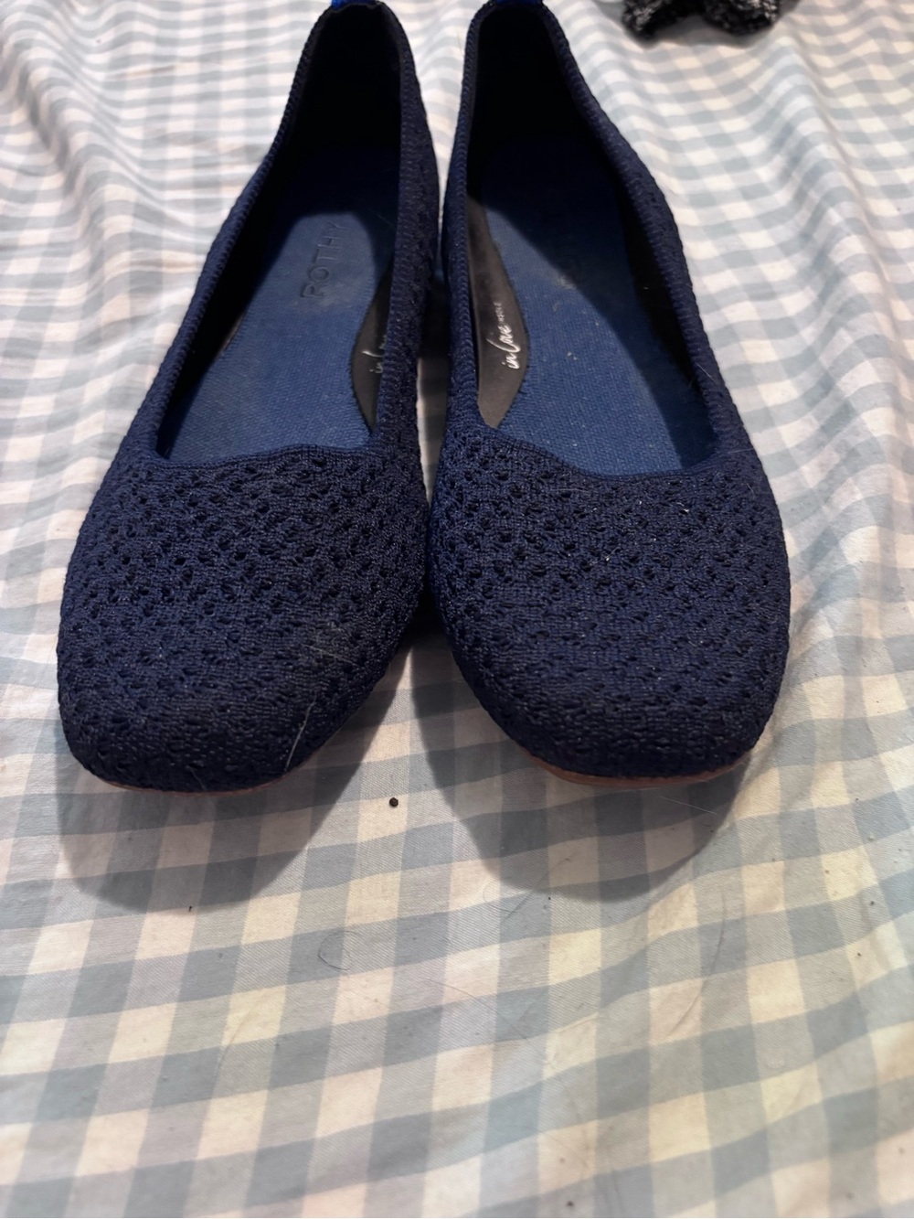 Rothy's Square Toe Ballet Flats - Navy - Picture 2 of 7